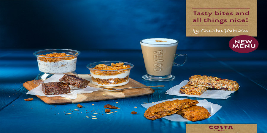 Costa Coffee: Πλήρως ανανεωμένη σειρά Food από τoν Chef Χρiστο Ποτσίδη